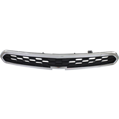 GRILLE UPPER MATT-BLACK W/CHROME MLDG W/FOG LAMP HOLE   REPLACEMENT FOR CHEVROLET SPARK 2013 PARTSLINK NUMBER   GM1200660