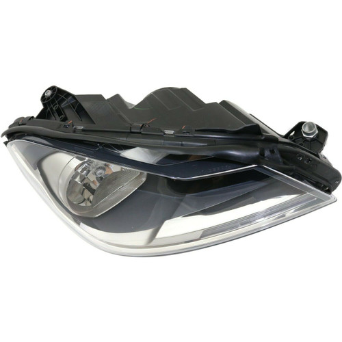 HEAD LAMP RH HALOGEN BLACK HOUSING CPE W/O CORNERING LAMP HQ  REPLACEMENT FOR MERCEDES C350 2015 PARTSLINK NUMBER  	MB2503186
