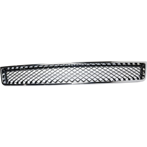 GRILLE UPPER CHROME W/BLACK FRAME     REPLACEMENT FOR CHEVROLET SUBURBAN 2013 PARTSLINK NUMBER  GM1200563