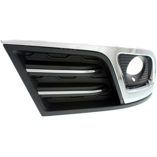 FOG LAMP BEZEL FR RH MATTE BLACK W/CHROME MOULDING/TRIM LTZ MODEL   REPLACEMENT FOR CHEVROLET TRAVERSE 2013 PARTSLINK NUMBER  GM1039150