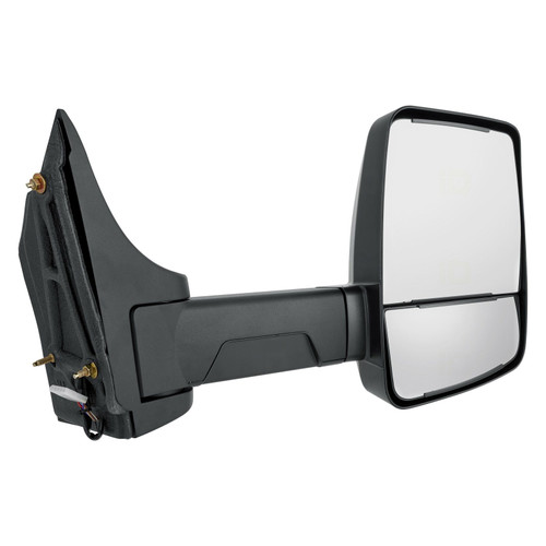 DOOR MIRROR RH POWER W/DUAL HTD GLASS/5 SLOT PLUG/LONG ARM/ 2ND DESIGN/ 96IN WIDE BOX TRUCK W/O SIGNAL / OBSTACLE DETECTION   REPLACEMENT FOR CHEVROLET VAN CHEVY EXPRESS 2013 PARTSLINK NUMBER  GM1321530