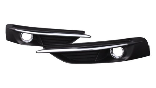 FOG LAMP BEZEL FR LH W/CHROME MOULDING  REPLACEMENT FOR CHRYSLER 200 CONVERTIBLE 2013 PARTSLINK NUMBER  CH1038125