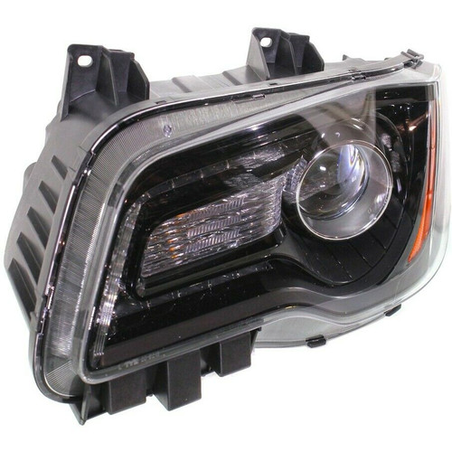 HEAD LAMP LH HALOGEN BLACK BEZEL HQ   REPLACEMENT FOR CHRYSLER 300 2013 PARTSLINK NUMBER  CH2502235