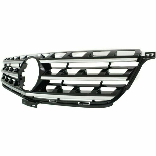 GRILLE BLACK W/CHROME MLDG W/O EMBLEM  REPLACEMENT FOR MERCEDES ML250 2015 PARTSLINK NUMBER  MB1200162