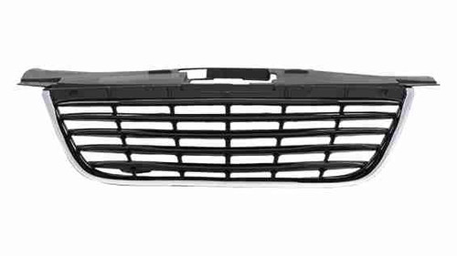 GRILLE CHROME FRAME W/BLACK SLATS    REPLACEMENT FOR CHRYSLER 200 SEDAN 2013 PARTSLINK NUMBER  CH1200352