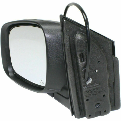 DOOR MIRROR LH POWER HTD TEXTURED WITH WHITE 6 HOLE/5 PIN CONNECTOR   REPLACEMENT FOR DODGE CARAVAN 2013 PARTSLINK NUMBER    CH1320370