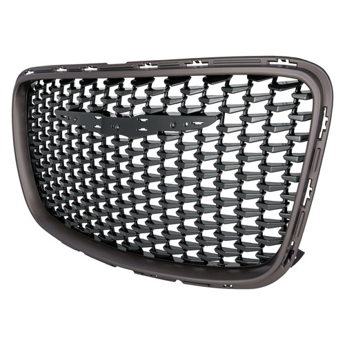 GRILLE PTD SILVER GRAY FRAME W/BLACK INNER ALLOY   REPLACEMENT FOR CHRYSLER 300 2019 PARTSLINK NUMBER CH1200397