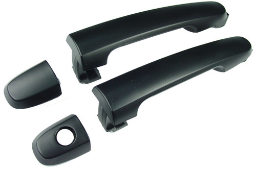 DOOR HANDLE FR LH/RH OUTER BLACK (W/KEY HO) REPLACEMENT FOR PONTIAC VIBE 2005 PARTSLINK NUMBER 	GM1310169