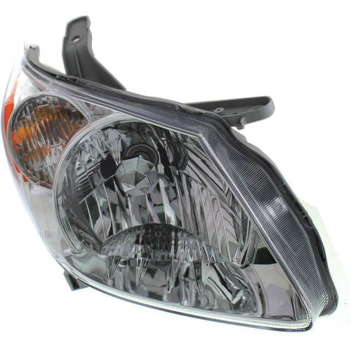 HEAD LAMP RH CHROME HOUSING HQ REPLACEMENT FOR PONTIAC VIBE 2005 PARTSLINK NUMBER GM2503249