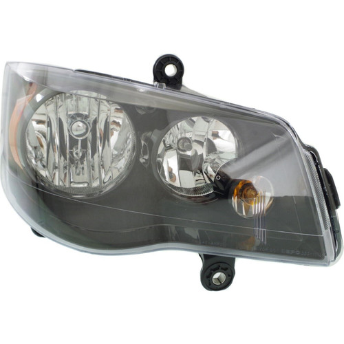HEAD LAMP RH HALOGEN W/BLACK BEZEL HQ REPLACEMENT FOR DODGE CARAVAN 2013 PARTSLINK NUMBER CH2503266 HEAD LAMP RH HALOGEN W/BLACK BEZEL HQ REPLACEMENT FOR DODGE CARAVAN 2013 PARTSLINK NUMBER CH2503266
