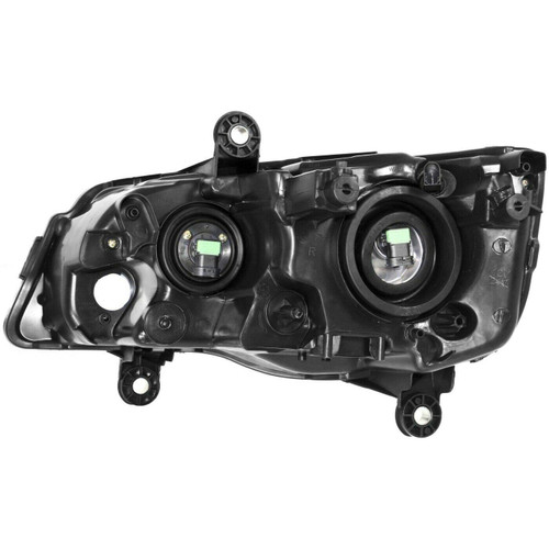 HEAD LAMP RH QUAD HALOGEN CHROME CODE LME (2 ADJUSTORS)  REPLACEMENT FOR DODGE CARAVAN 2013 PARTSLINK NUMBER  CH2503192V