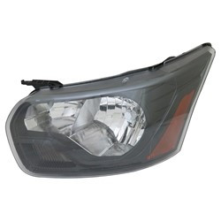 HEAD LAMP LH W/O LOGO W/BLACK BEZEL FROM 9/2/15 CAPA  REPLACEMENT FOR FORD TRANSIT T-150 CARGO VAN 2022 PARTSLINK NUMBER FO2502356C