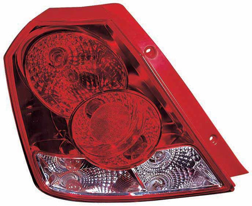 TAIL LAMP RH HQ REPLACEMENT FOR PONTIAC WAVE HATCHBACK (CANADA) 2005 PARTSLINK NUMBER GM2801175