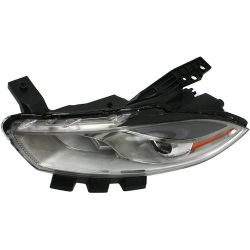HEAD LAMP LH XENON W/CHROME TRIM HQ  REPLACEMENT FOR DODGE DART 2013 PARTSLINK NUMBER  CH2518144