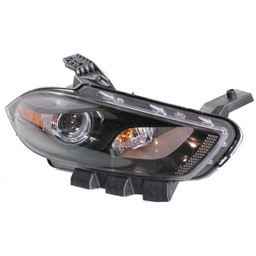 HEAD LAMP RH HALOGEN BLACK BEZEL W/O LOGO CAPA REPLACEMENT FOR DODGE DART 2013 PARTSLINK NUMBER CH2503240C HEAD LAMP RH HALOGEN BLACK BEZEL W/O LOGO CAPA REPLACEMENT FOR DODGE DART 2013 PARTSLINK NUMBER CH2503240C