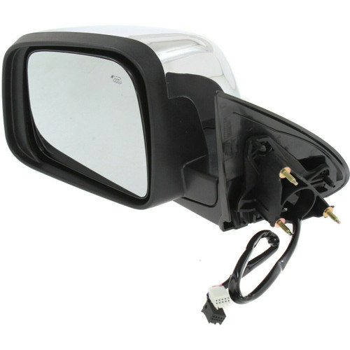 DOOR MIRROR LH POWER HTD W/SIGNAL W/O BLIND SPOT CITADEL MODEL CHROME   REPLACEMENT FOR DODGE DURANGO 2013 PARTSLINK NUMBER  CH1320377