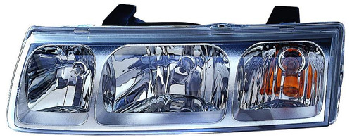 HEAD LAMP LH CHROME TRIM HQ REPLACEMENT FOR SATURN VUE 2005 PARTSLINK NUMBER GM2502253