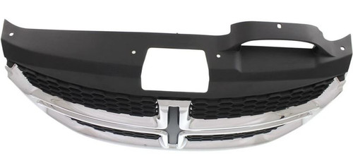 GRILLE CHROME FRAME W/BLACK INSERT REPLACEMENT FOR DODGE JOURNEY 2013 PARTSLINK NUMBER CH1200362 GRILLE CHROME FRAME W/BLACK INSERT REPLACEMENT FOR DODGE JOURNEY 2013 PARTSLINK NUMBER CH1200362