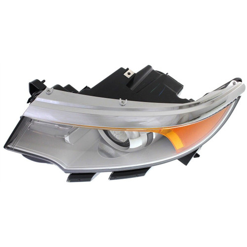 HEAD LAMP LH HALOGEN W/O SPORT W/O LOGO CHROME BEZEL HQ  REPLACEMENT FOR FORD EDGE 2013 PARTSLINK NUMBER  FO2502291