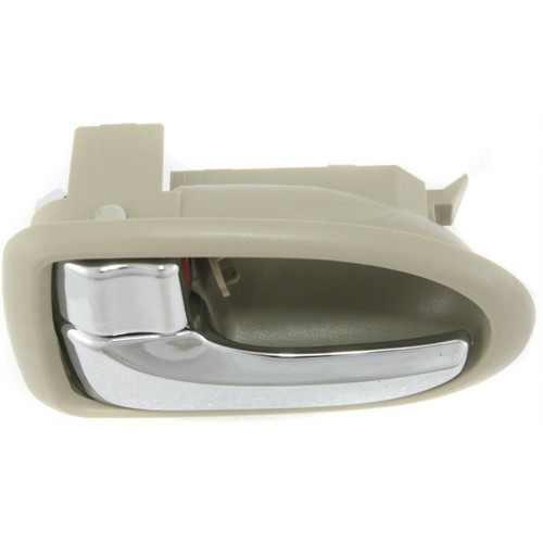 DOOR HANDLE FR LH INNER BEIGE W/CHROME REPLACEMENT FOR MAZDA MPV 2000 PARTSLINK NUMBER  MA1352106