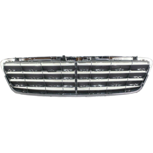 GRILLE CHROME/SILVER W/SPORT PKG (AVNGRD/ELGNS) REPLACEMENT FOR MERCEDES CL500 2000 PARTSLINK NUMBER  MB1200142