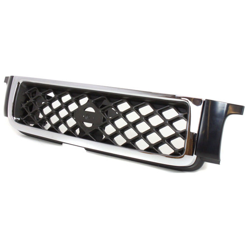 GRILLE SE MODEL CHROME/SILVER/CHARCOAL W/CHROME MOULDING REPLACEMENT FOR NISSAN PATHFINDER 2000 PARTSLINK NUMBER  NI1200188