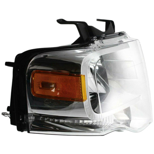 HEAD LAMP RH CHROME BEZEL HQ   REPLACEMENT FOR FORD EXPEDITION 2013 PARTSLINK NUMBER  FO2503226