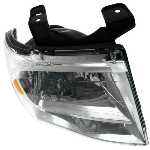 HEAD LAMP RH CHROME BEZEL HQ   REPLACEMENT FOR FORD EXPEDITION 2013 PARTSLINK NUMBER  FO2503226