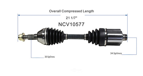 C V AXLE LH/RH LS-LT REPLACEMENT FOR OLDSMOBILE ALERO 2000 PARTSLINK NUMBER NCV10577 C V AXLE LH/RH LS-LT REPLACEMENT FOR OLDSMOBILE ALERO 2000 PARTSLINK NUMBER NCV10577