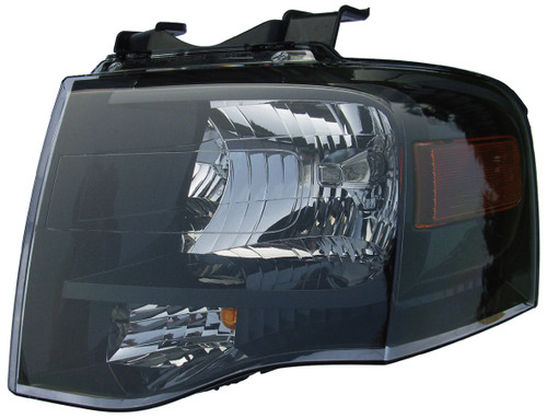 HEAD LAMP LH BLACK BEZEL HQ   REPLACEMENT FOR FORD EXPEDITION MAX 2013 PARTSLINK NUMBER  FO2502227