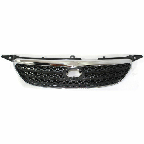 GRILLE CHROME/BLACK CE/LE/S REPLACEMENT FOR TOYOTA COROLLA SEDAN 2005 PARTSLINK NUMBER TO1200278