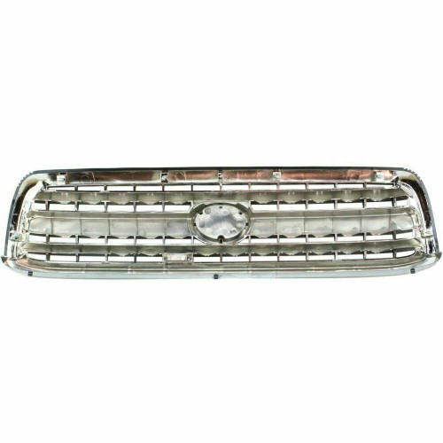 GRILLE REGULAR CHROME/BLACK REPLACEMENT FOR  TOYOTA TUNDRA PICKUP 2000 PARTSLINK NUMBER  TO1200223
