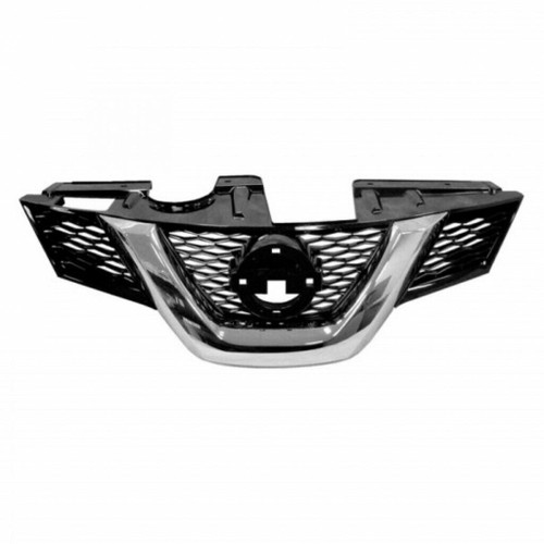 GRILLE LOWER PTD BLACK W/CAMERA HOLE KOREA BUILT REPLACEMENT FOR NISSAN ROGUE 2015 PARTSLINK NUMBER  NI1200305