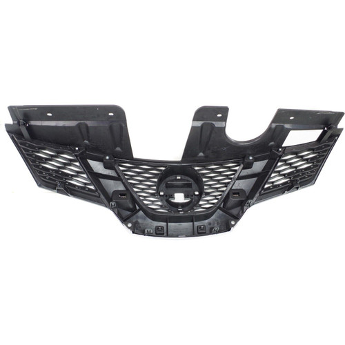 GRILLE PAINTED BLACK W/CHROME MOULDING W/CAMERA HOLE  REPLACEMENT FOR NISSAN ROGUE 2015 PARTSLINK NUMBER  NI1200259