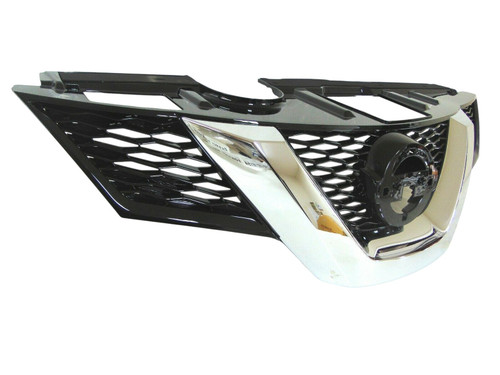 GRILLE PTD BLACK W/O CAMERA HOLE KOREA BUILT REPLACEMENT FOR NISSAN ROGUE 2015 PARTSLINK NUMBER  NI1200304
