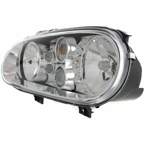 HEAD LAMP LH W/FOG (CHROME BEZEL) HQ REPLACEMENT FOR  VOLKSWAGEN GOLF 2000 PARTSLINK NUMBER  VW2502114