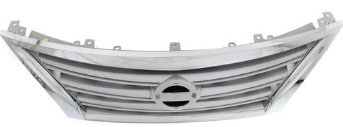 GRILLE CHROME/SILVER  REPLACEMENT FOR NISSAN SENTRA 2015 PARTSLINK NUMBER  NI1200252