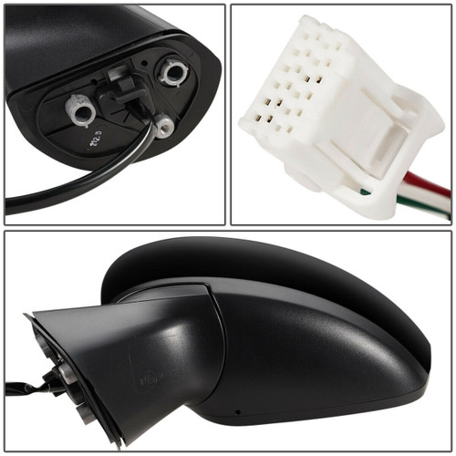 DOOR MIRROR LH POWER MANUAL FOLDING S/S PLUS/SL/SV PTM  REPLACEMENT FOR NISSAN VERSA HATCHBACK 2015 PARTSLINK NUMBER NI1320264