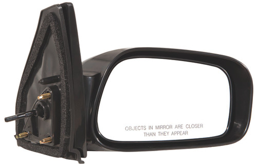DOOR MIRROR RH MANUAL NON-FOLDAWAY GLOSS BLACK PTM REPLACEMENT FOR TOYOTA MATRIX 2005 PARTSLINK NUMBER TO1321206