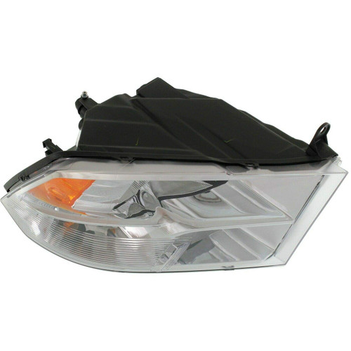 HEAD LAMP RH CHROME HALOGEN W/O DRL W/O PROJECTOR TYPE 2ND DESIGN WITH DUAL REAR WHEEL REFLECTOR HQ  REPLACEMENT FOR RAM PICKUP RAM 1500 2015 PARTSLINK NUMBER  CH2503242