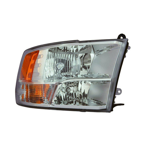 HEAD LAMP RH CHROME HALOGEN W/O PROJECTOR TYPE EXCLUDE DUALLY MODELS 1ST DESIGN W/O EXTRA REFLECTOR CAPA   REPLACEMENT FOR RAM PICKUP RAM 2500 2015 PARTSLINK NUMBER  CH2503282C