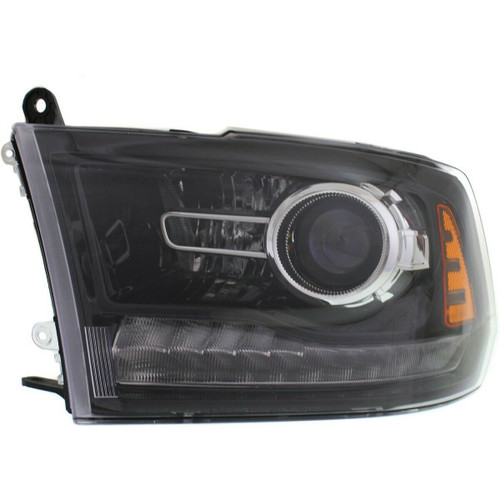 HEAD LAMP LH HALOGEN PROJECTOR BLACK BEZEL  REPLACEMENT FOR RAM PICKUP RAM 3500 2015 PARTSLINK NUMBER  CH2502245U