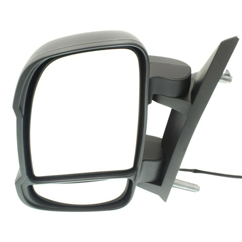 DOOR MIRROR LH MANUAL BLACK W/SIGNAL/TEMPERATURE SENSOR NON-EXTENDING/ MANUAL FOLD W/O HEAT  REPLACEMENT FOR RAM PROMASTER 3500 2015 PARTSLINK NUMBER  CH1320417