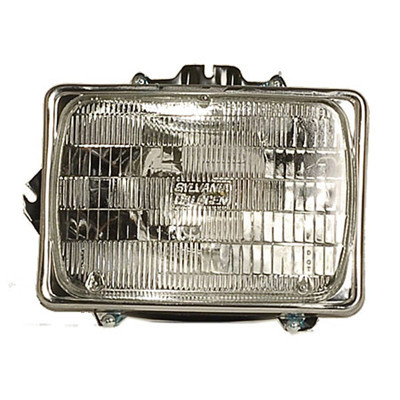 HEAD LAMP LH HALOGEN SEALED BEAM HQ REPLACEMENT FOR FORD PICKUP F550 SUPERDUTY 2002 PARTSLINK NUMBER  FO2500127