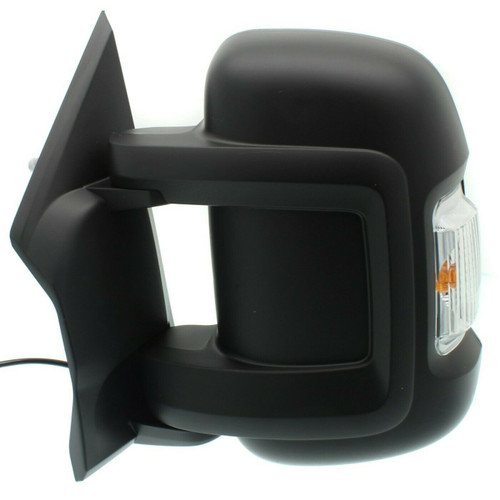 DOOR MIRROR LH MANUAL BLACK W/SIGNAL/TEMPERATURE SENSOR NON-EXTENDING/ MANUAL FOLD W/O HEAT  REPLACEMENT FOR RAM PROMASTER 1500 2015 PARTSLINK NUMBER  CH1320417