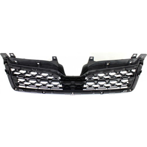GRILLE MATTE DARK GRAY W/CHROME MLDG 2.5L (BUMPER MOUNTED)  REPLACEMENT FOR SUBARU FORESTER 2015 PARTSLINK NUMBER  SU1200154