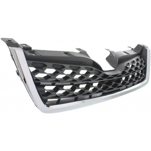GRILLE MATTE DARK GRAY W/CHROME MLDG 2.5L (BUMPER MOUNTED)  REPLACEMENT FOR SUBARU FORESTER 2015 PARTSLINK NUMBER  SU1200154