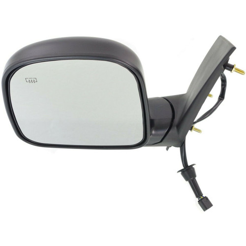 DOOR MIRROR LH POWER HTD TEXTURED FLAT GLASS REPLACEMENT FOR GMC VAN GMC SAVANA 2002 PARTSLINK NUMBER  GM1320228