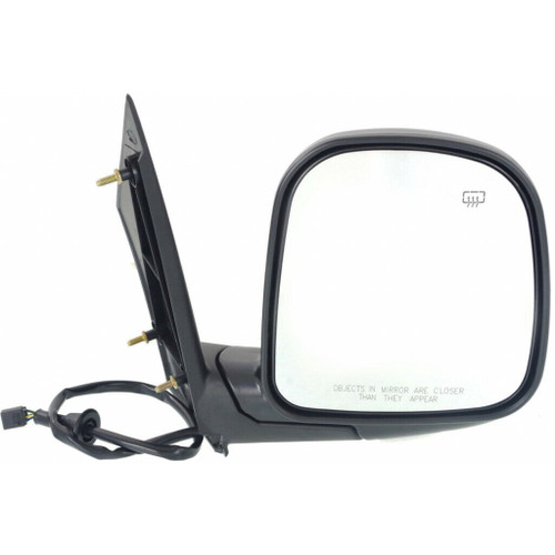 DOOR MIRROR RH POWER HTD TEXTURED CONVEX GLASS REPLACEMENT FOR GMC VAN GMC SAVANA 2002 PARTSLINK NUMBER  GM1321228