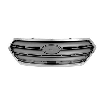 GRILLE PAINTED SILVER GRAY W/CHROME MOULDING  REPLACEMENT FOR SUBARU OUTBACK (MID-SIZE-WAGON) 2015 PARTSLINK NUMBER   SU1200159